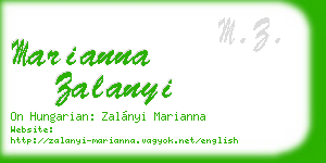 marianna zalanyi business card